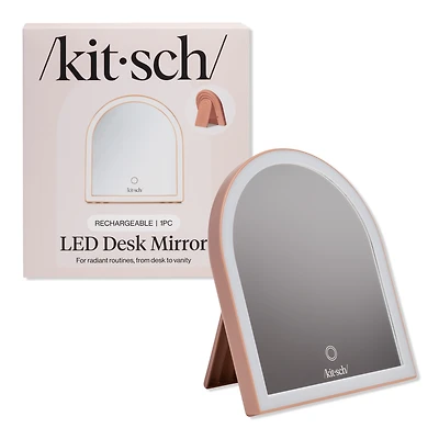 Kitsch LED Desk Mirror - Terracotta