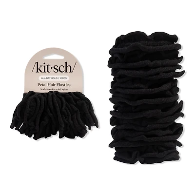 Kitsch Recycled Fabric Petal Hair Elastics