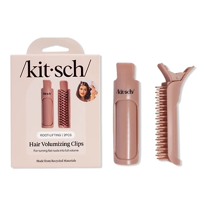 Kitsch Hair Volumizing Clip 2 Piece Set - Terracotta