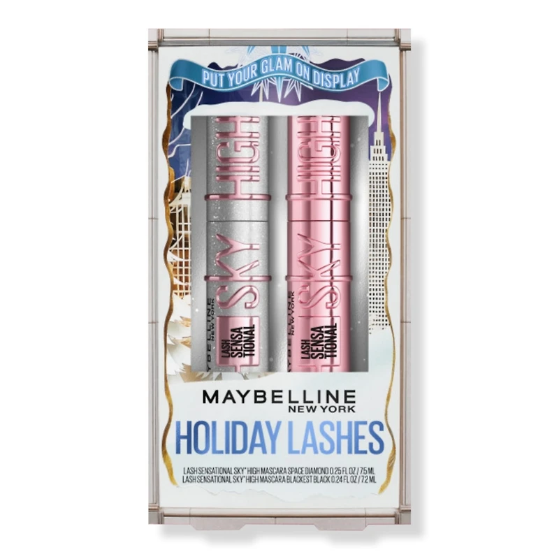 Maybelline Lash Sensational Holiday Kit Sky High Mascara Duo - Blackest Black