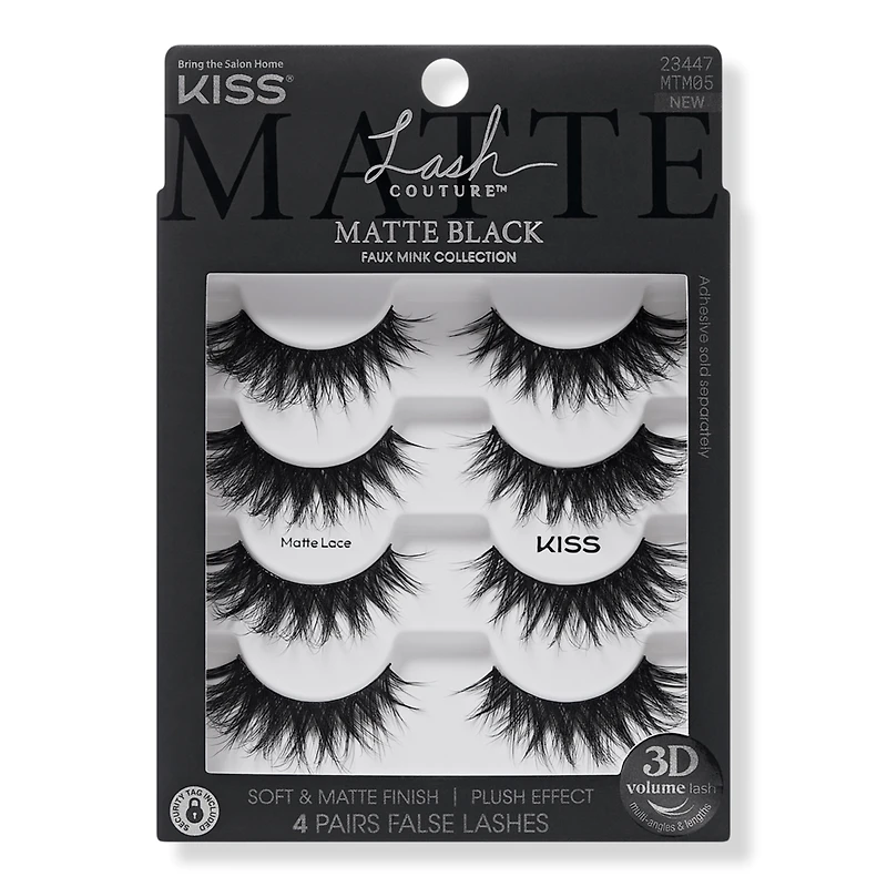 Kiss Lash Couture Matte Black False Eyelashes