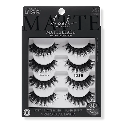 Kiss Lash Couture Matte Black False Eyelashes