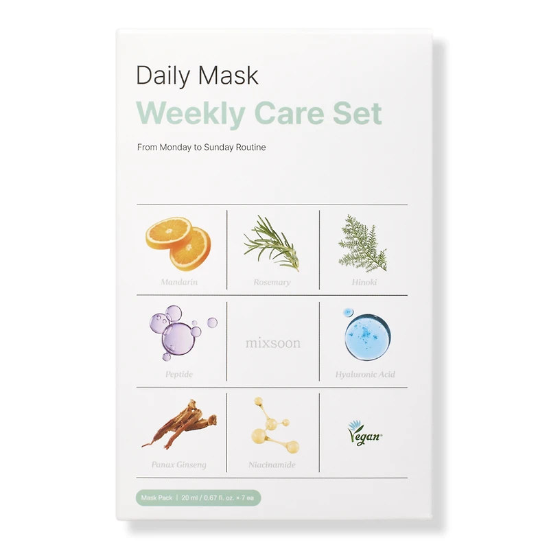 Mixsoon Daily Mask Weekly Care Set