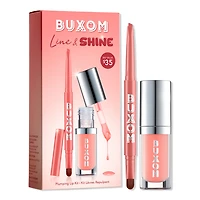 Buxom Line & Shine Lip Oil & Lip Liner Duo - White Russian & Rich Rose