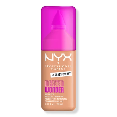 NYX Professional Makeup Make 'EM Wonder, 24H Soft Matte Foundation