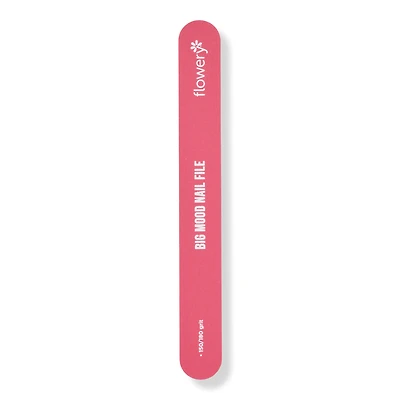 Flowery Big Mood Jumbo Nail File 150/180 Grit for Shaping & Smoothing Nails