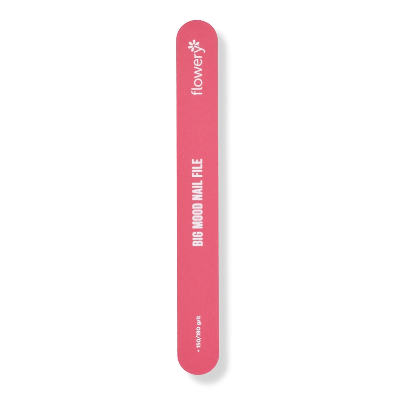 Flowery Big Mood Jumbo Nail File 150/180 Grit for Shaping & Smoothing Nails