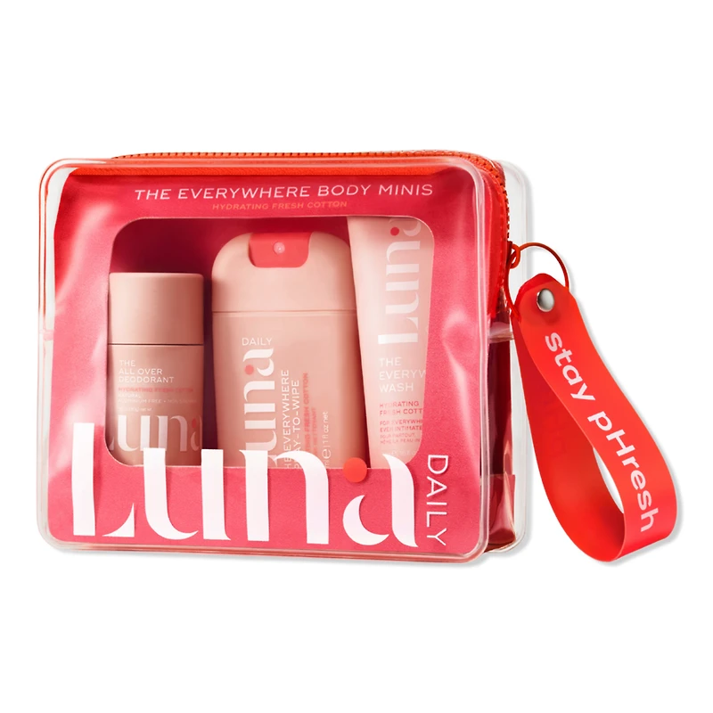 Luna Daily The Everywhere Body Minis Kit - Hydrating Fresh Cotton