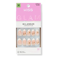 Kiss GLAM Jeweled Press On Nails
