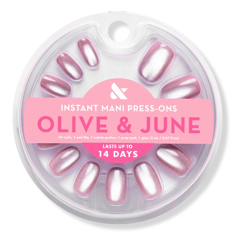 Olive & June Instant Mani Press-On Nails World Lit Velvet