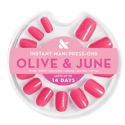 Olive & June Instant Mani Press-On Nails Hot Strawberry