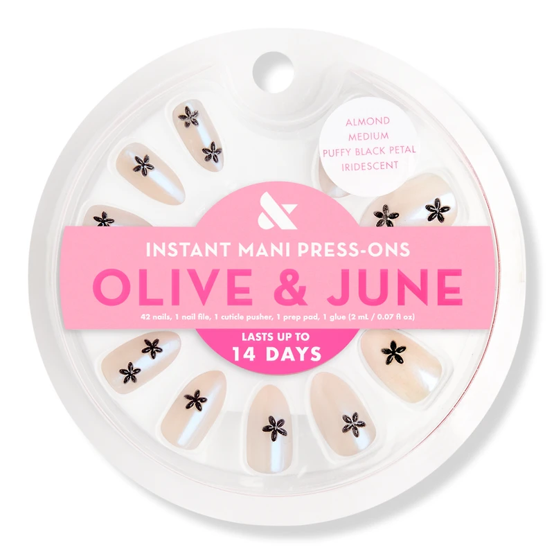 Olive & June Instant Mani Press-On Nails Puffy Black