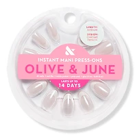 Olive & June Instant Mani Press-On Nails Chrome French
