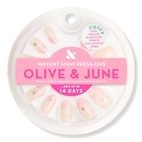 Olive & June Instant Mani Press-On Nails Star Gem French