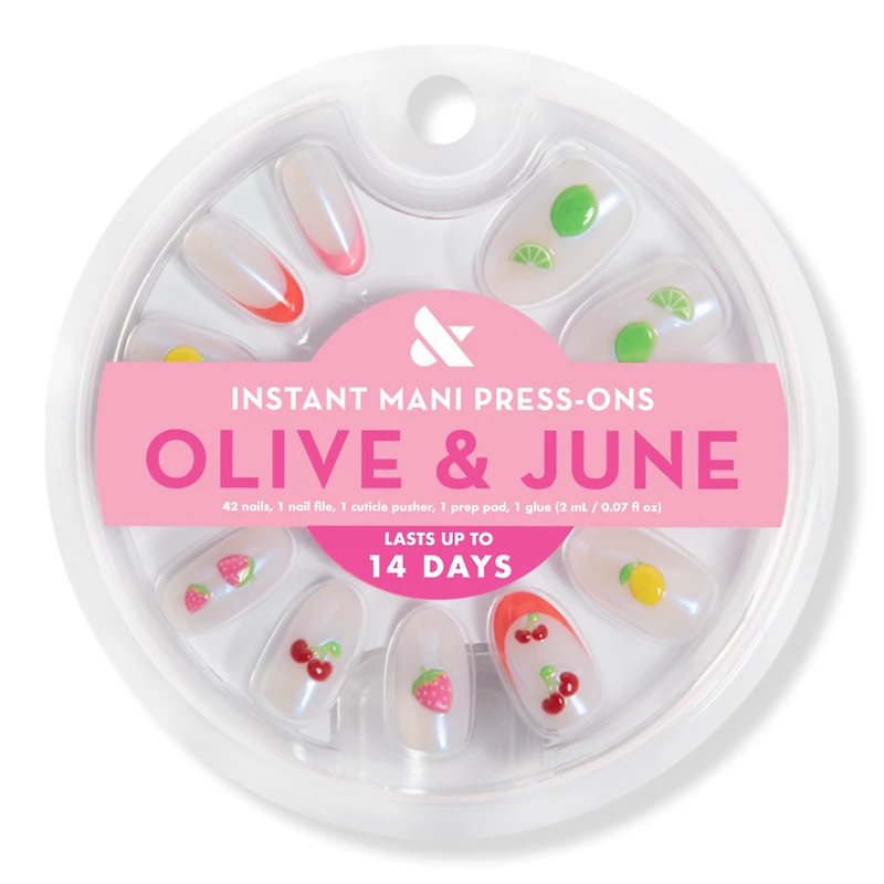 Olive & June Instant Mani Press-On Nails Puffy Fruits