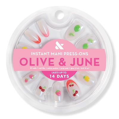 Olive & June Instant Mani Press-On Nails Puffy Fruits
