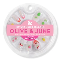 Olive & June Instant Mani Press-On Nails Puffy Fruits