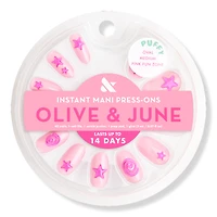 Olive & June Instant Mani Press-On Nails Pink Fun Zone