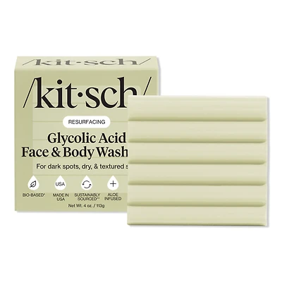 Kitsch Resurfacing Glycolic Acid Face & Body Wash Bar