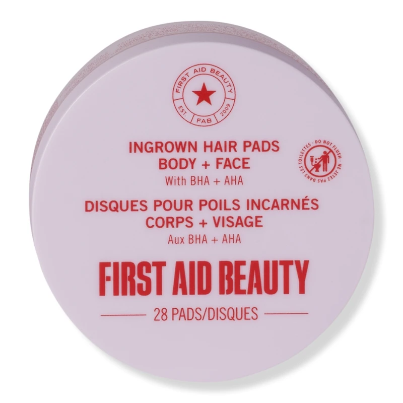 First Aid Beauty Ingrown Hair Pads with BHA + AHA - 28 ct