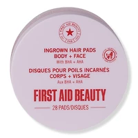 First Aid Beauty Ingrown Hair Pads with BHA + AHA - 28 ct