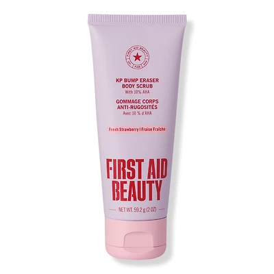 First Aid Beauty Travel Size KP Bump Eraser Body Scrub with 10% AHA - Fresh Strawberry