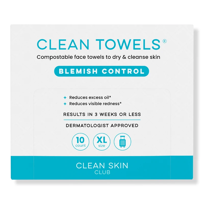 Clean Skin Club Towels Blemish Control Disposable Face - ct