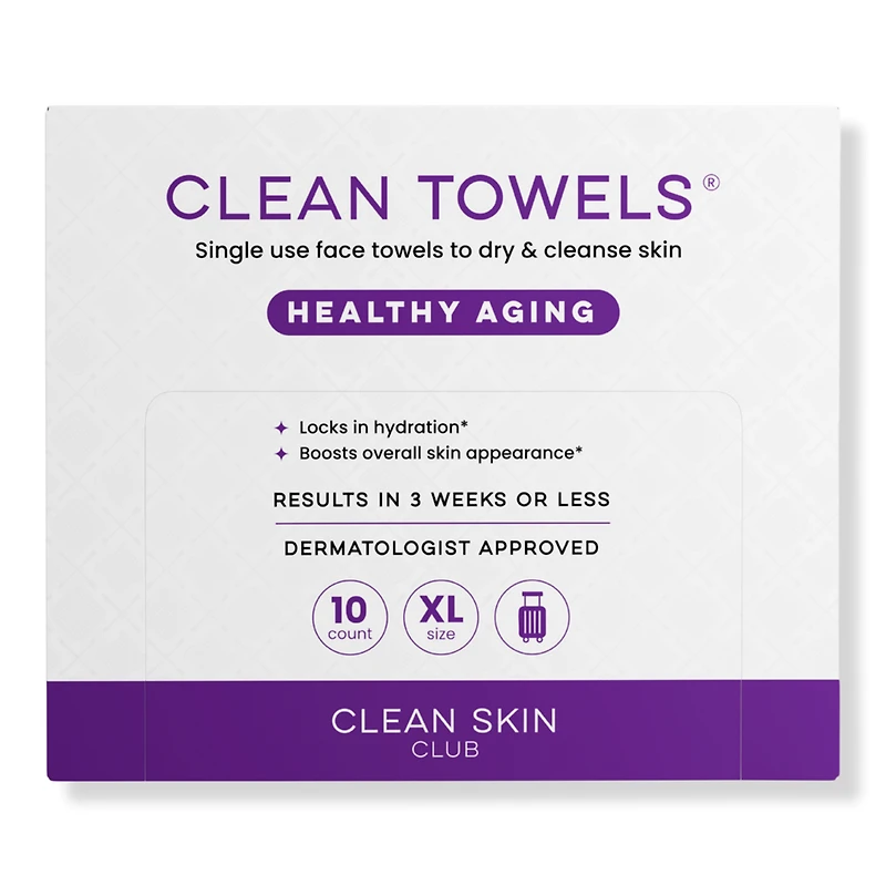 Clean Skin Club Towels Healthy Aging Disposable Face - ct