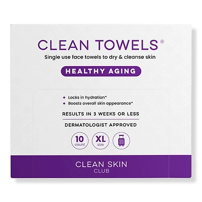 Clean Skin Club Towels Healthy Aging Disposable Face - ct