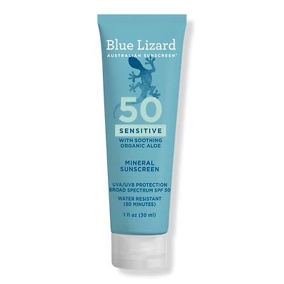 BLUE LIZARD AUSTRALIAN Sunscreen Sensitive Mineral Lotion SPF 50+ - oz