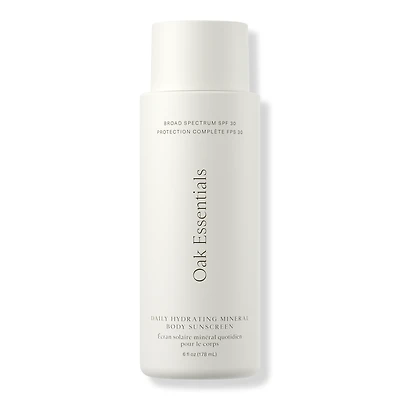 Oak Essentials Daily Hydrating Mineral Body Sunscreen Broad Spectrum SPF 30