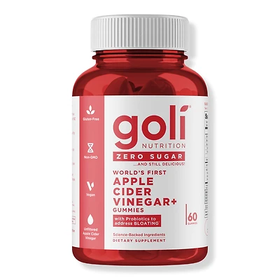 Goli Nutrition Zero Sugar Apple Cider Vinegar+ Gummies