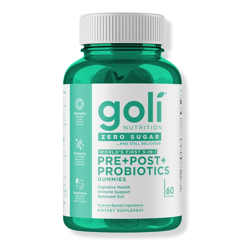 Goli Nutrition Zero Sugar Probiotic+ Gummies
