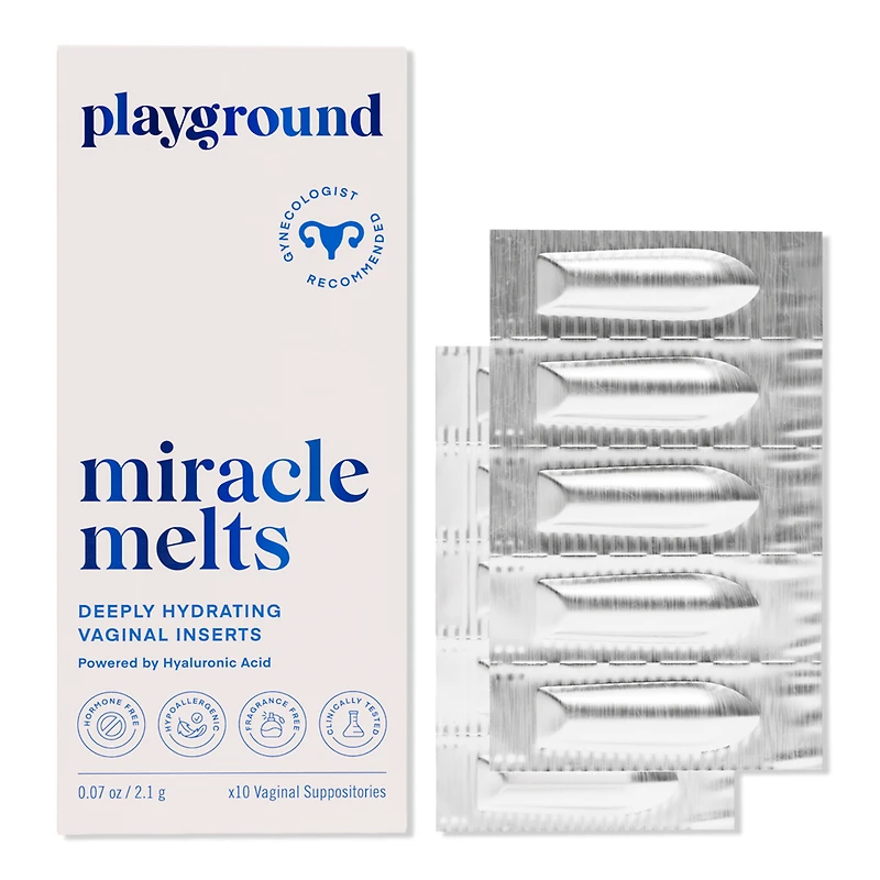 Playground Miracle Melts Deeply Hydrating Vaginal Inserts