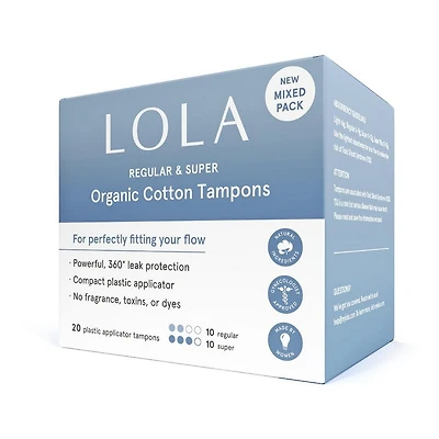 LOLA Assorted Organic Cotton Tampons