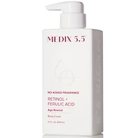 Medix 5.5 Retinol + Ferulic Acid Age Rewind Fragrance Free Body Cream Moisturizer - No Added Fragrance