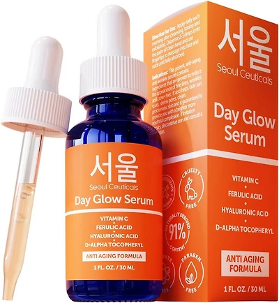 Seoul Ceuticals Korean Skin Care Vitamin C Serum Day Glow Serum - 1.0 oz