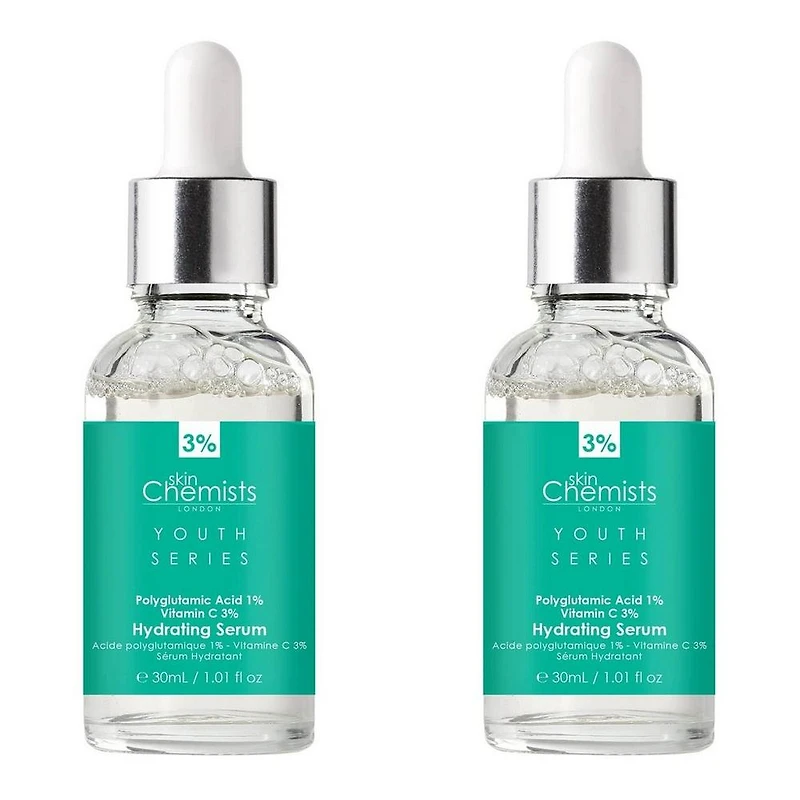 skinChemists Youth Series Hydrating Serum Polyglutamic Acid 1%, Vitamin C 3% - ct