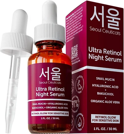 Seoul Ceuticals Korean Skin Care Ultra Retinol Night Serum