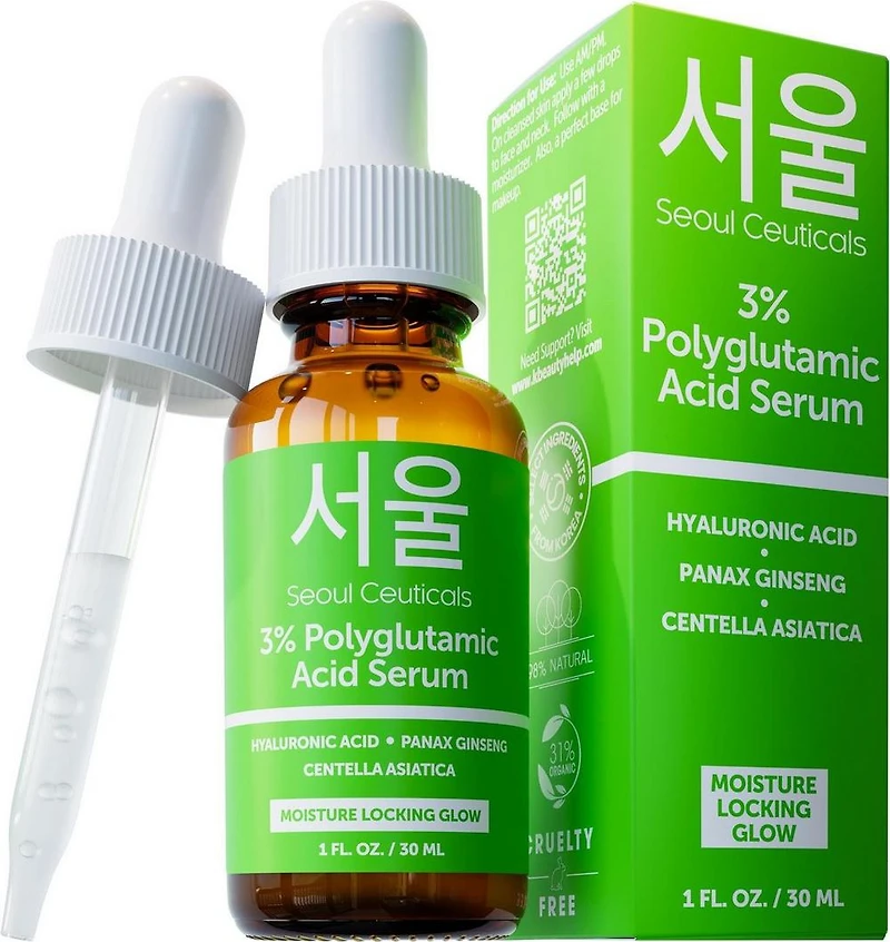 Seoul Ceuticals Korean Skin Care 3% Polyglutaimic Acid Serum