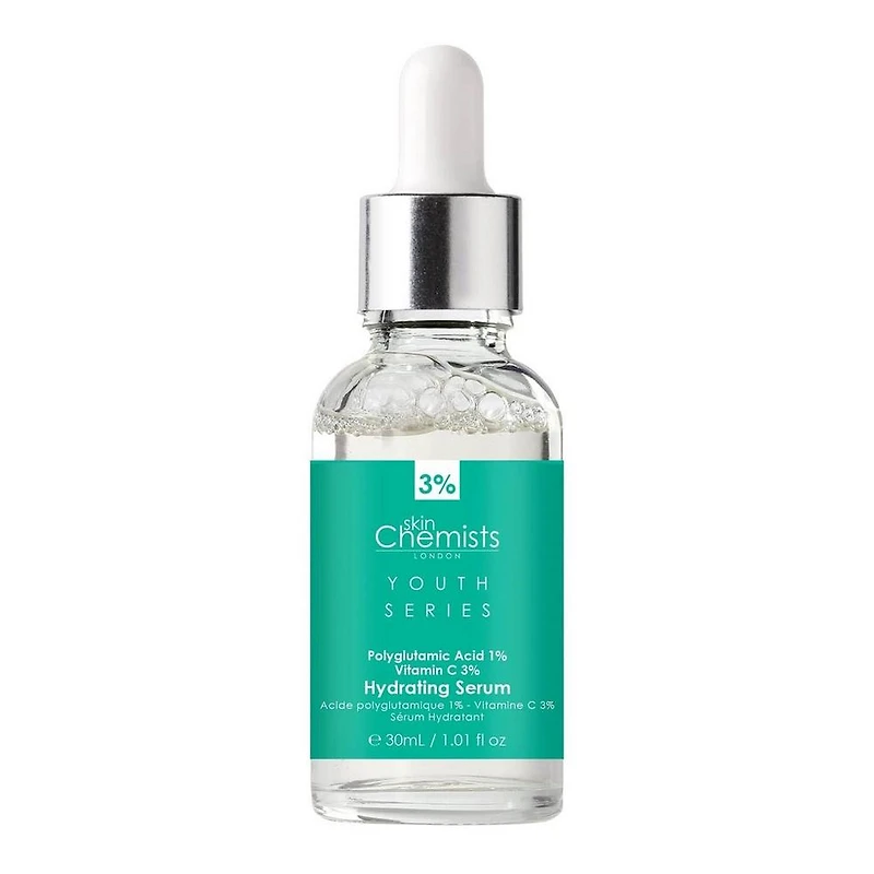 skinChemists Youth Series Hydrating Serum Polyglutamic Acid 1%, Vitamin C 3% - ct
