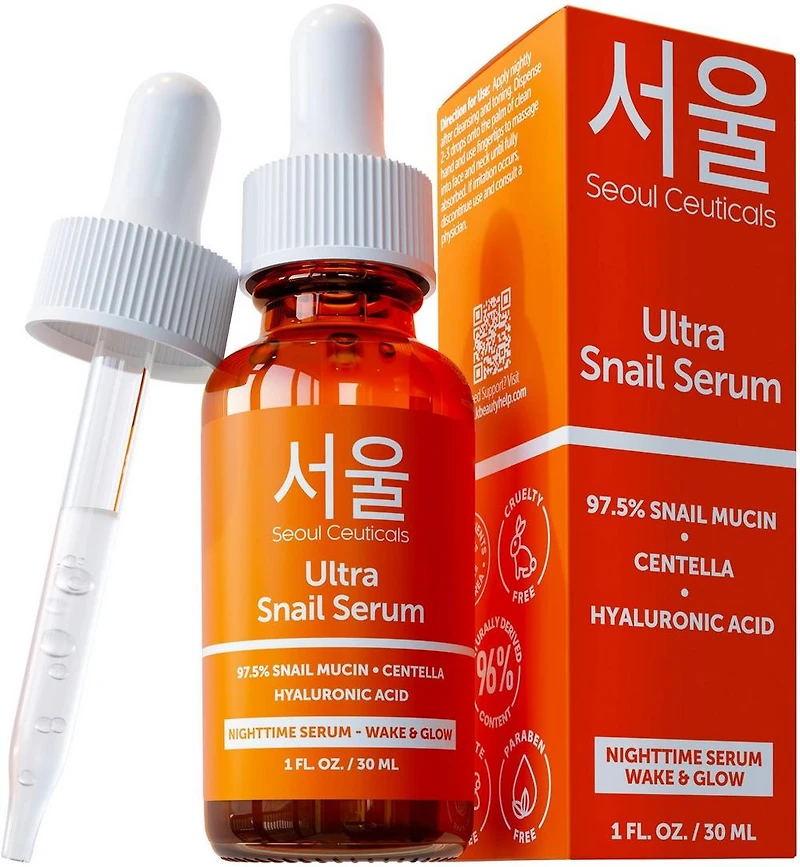 Seoul Ceuticals Korean Skin Care Ultra Snail Serum