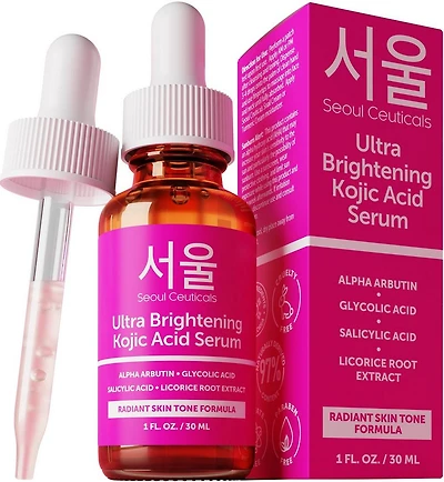 Seoul Ceuticals Korean Skin Care Ultra Brightening Kojic Acid Serum