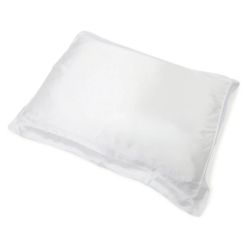 White Lotus Beauty 100% Mulberry Silk Pillowcase - White