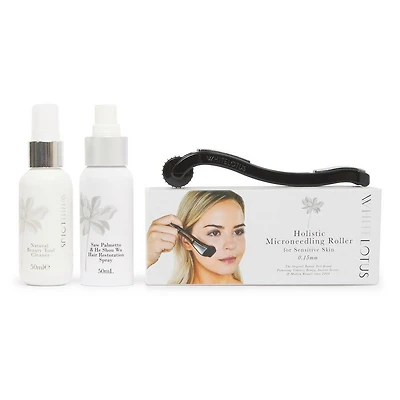 White Lotus Beauty Holistic Dermaroller Kit For Hair