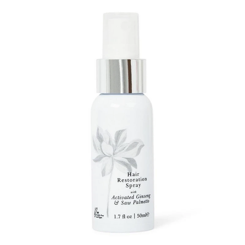 White Lotus Beauty Hair Restoration Spray with Activated Ginseng & Saw Palmetto