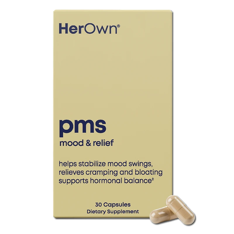 Her Own PMS Capsules: Helps Stabilize Mood Swings, Relieves Cramping and Bloating