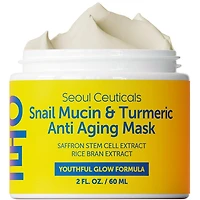Seoul Ceuticals Korean Skin Care Snail Mucin & Turmeric Anti Aging Mask