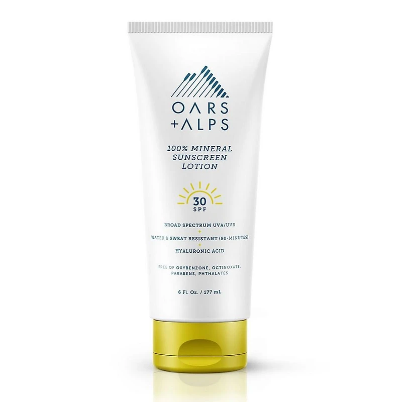 Oars + Alps 100% Mineral Sunscreen Lotion with SPF 30