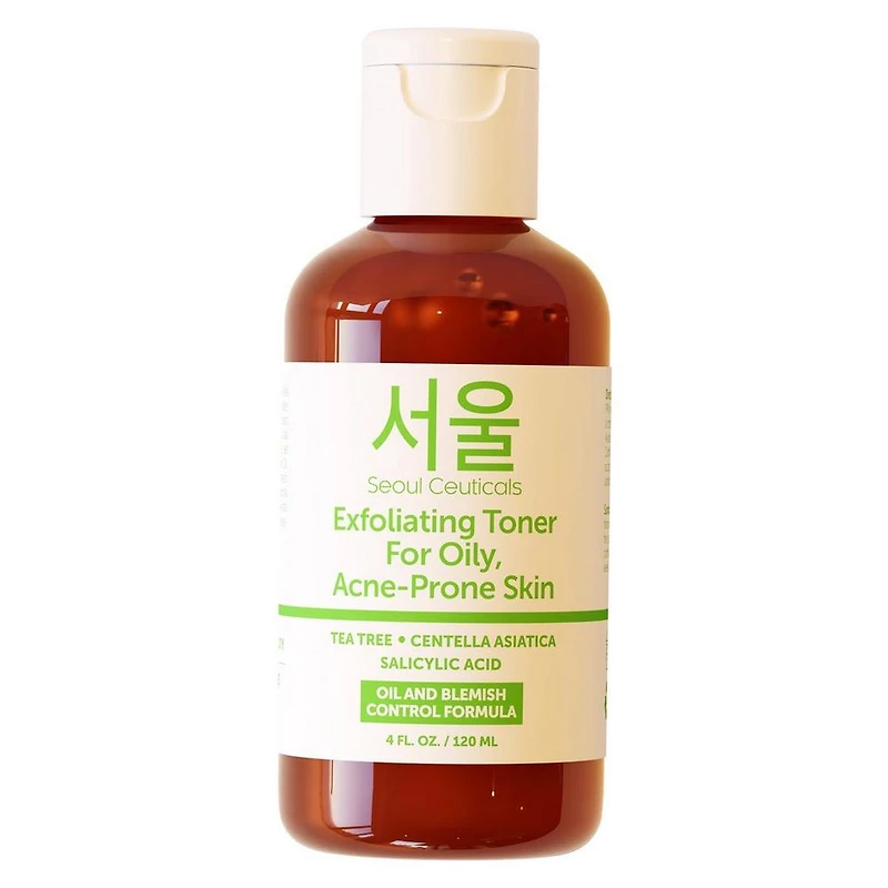 Seoul Ceuticals Exfoliating Toner for Oily, Acne-Prone Skin